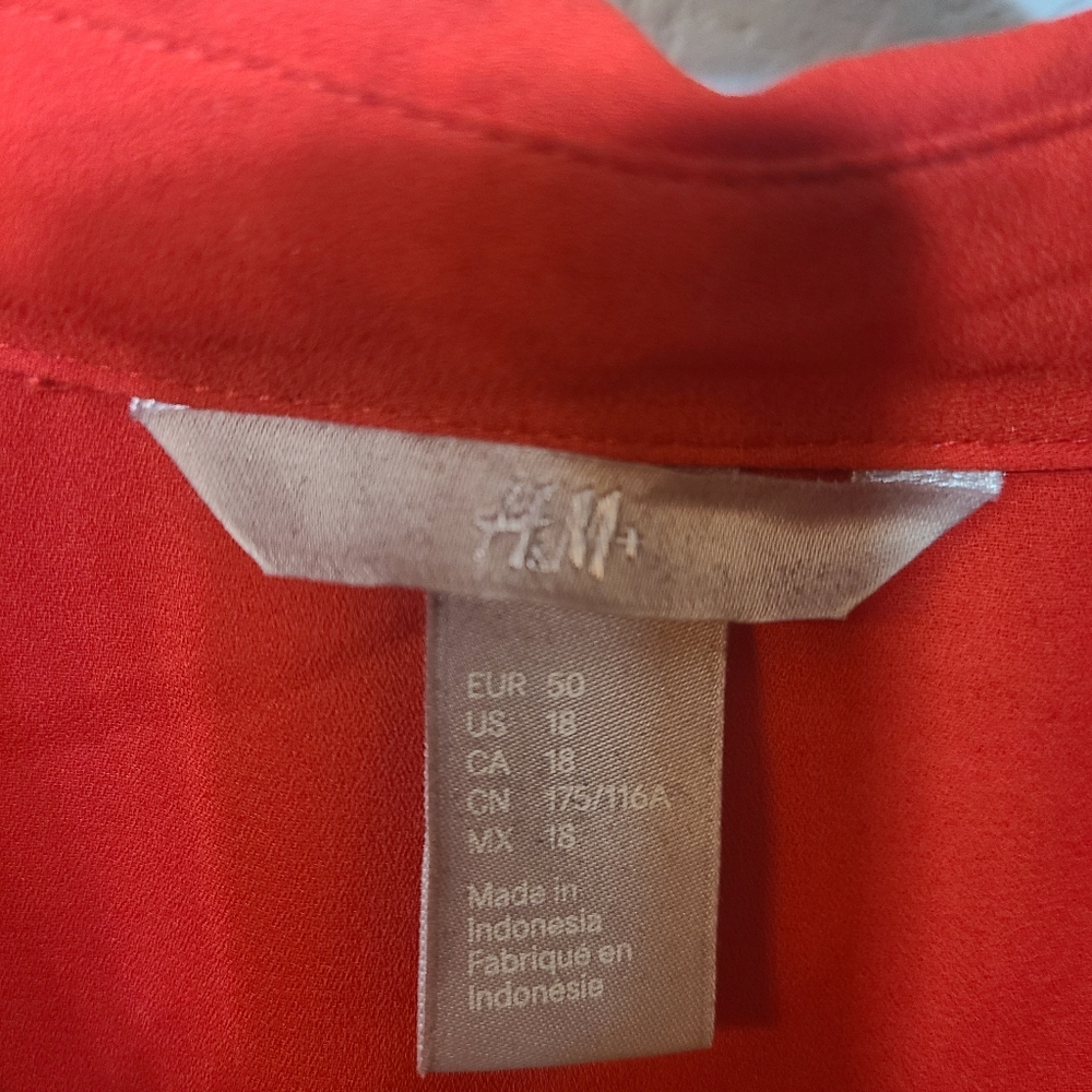 Red H&M Blouse - Picture 2 of 3